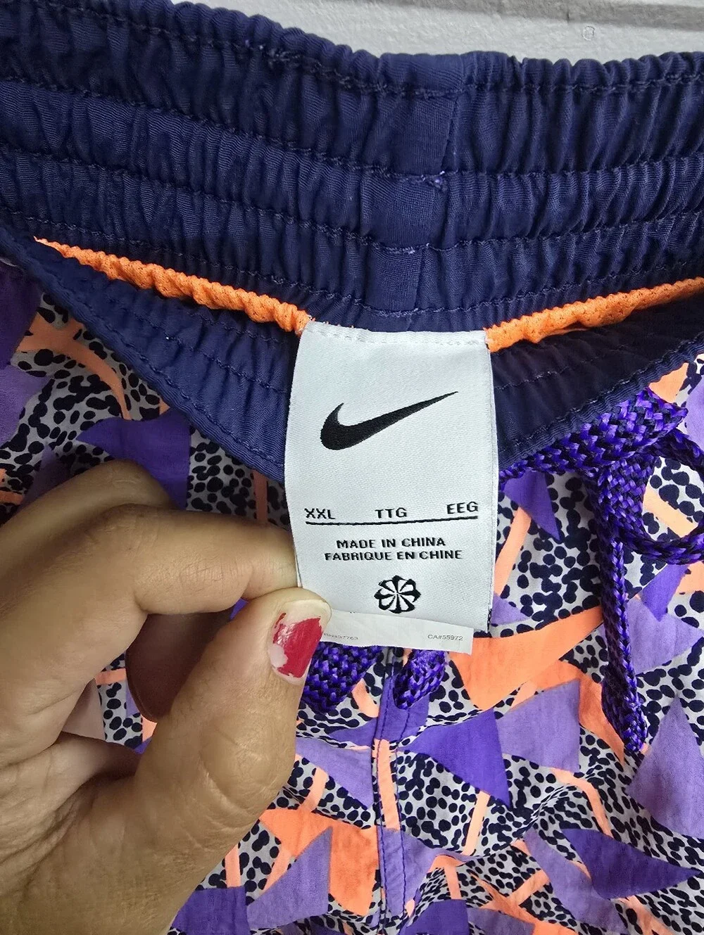 NIKE:: Retro Neon Orange Purple Shorts